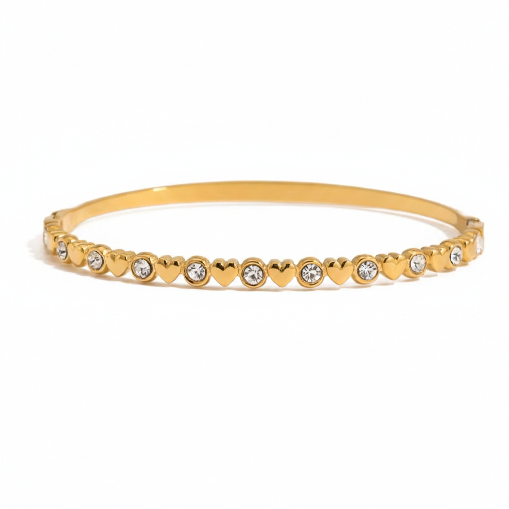 Mini Hearts Bangle