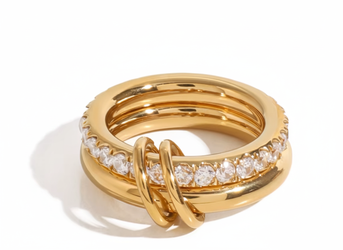 Stacked Interlock Ring