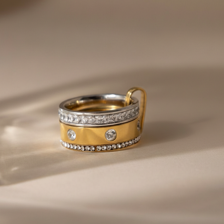 Aureva Stack Ring (Two-Tone)