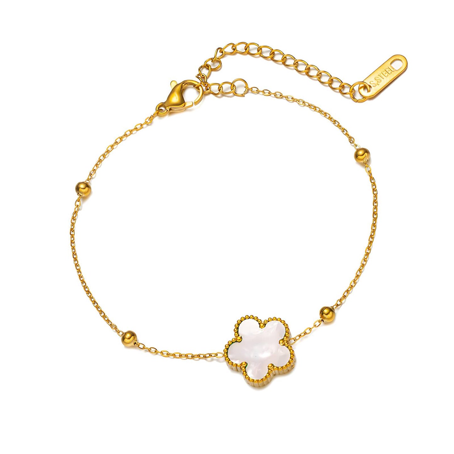 White Flower Bracelet