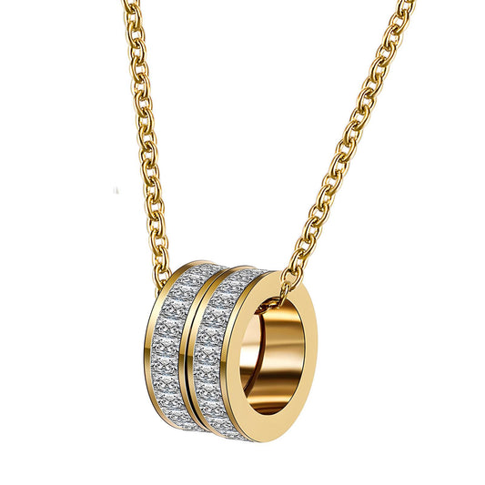 Necklace, 18K Gold Plated Steel