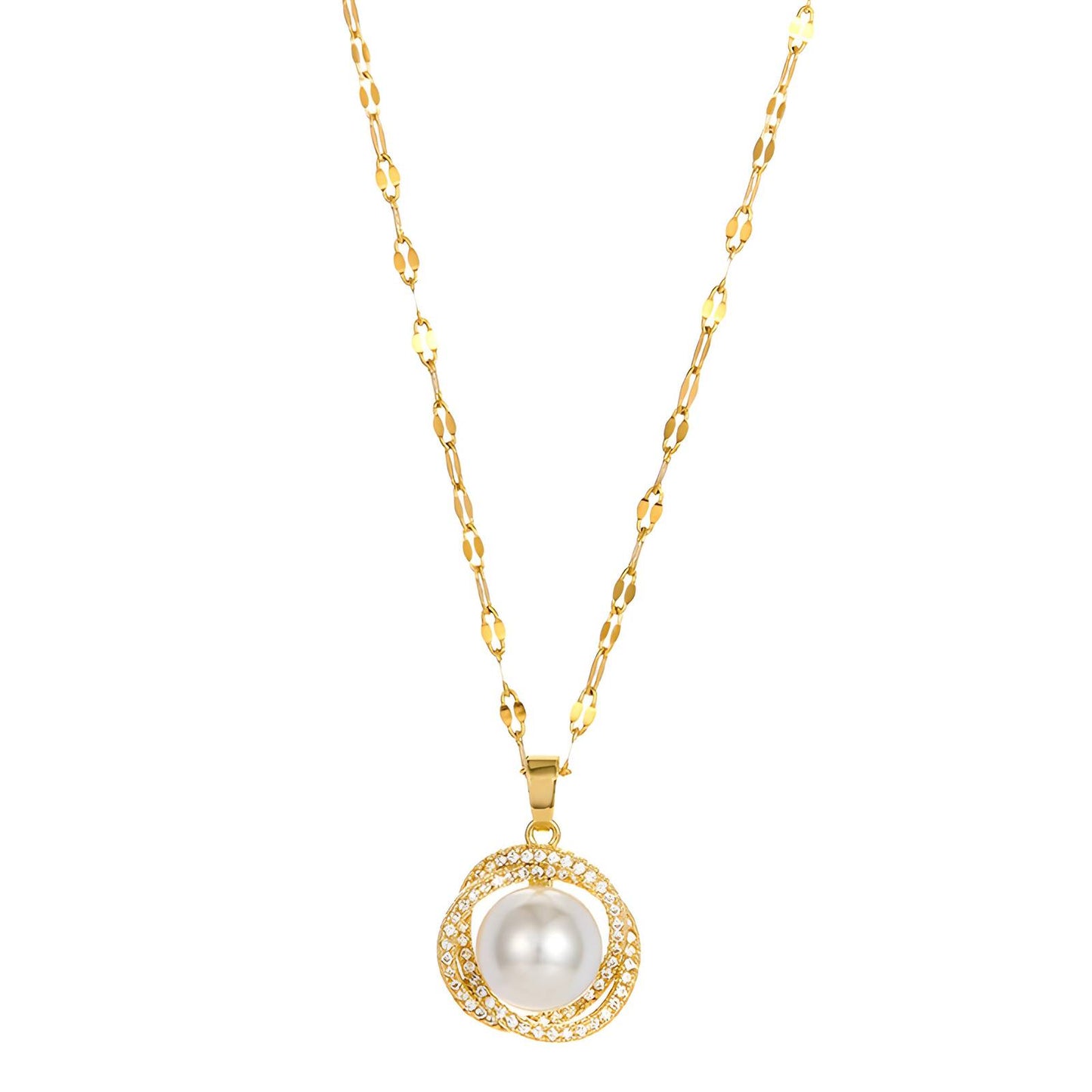 Pearl Zirconia Necklace