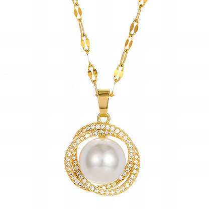 Pearl Zirconia Necklace