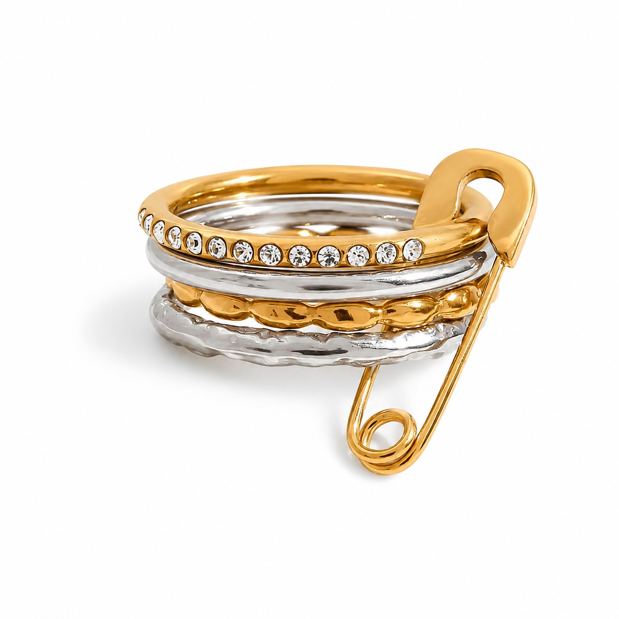 Evie Safety Pin Ring