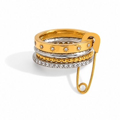Solyn Safety Pin Ring