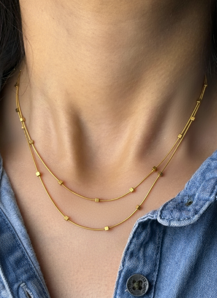 Double-Layer Beads Necklace