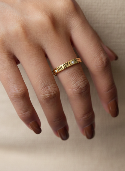 Roman Numerals Ring