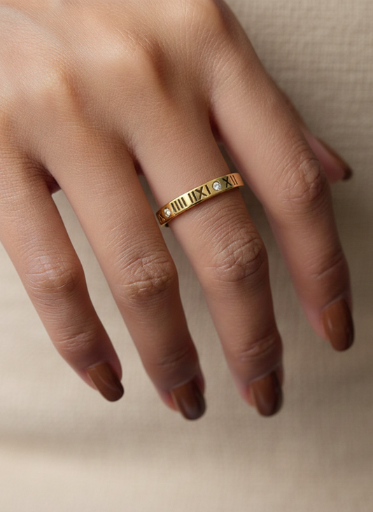 Roman Numerals Ring