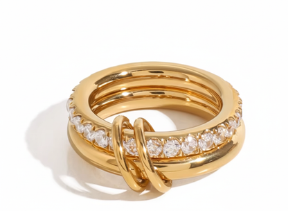 Stacked Interlock Ring