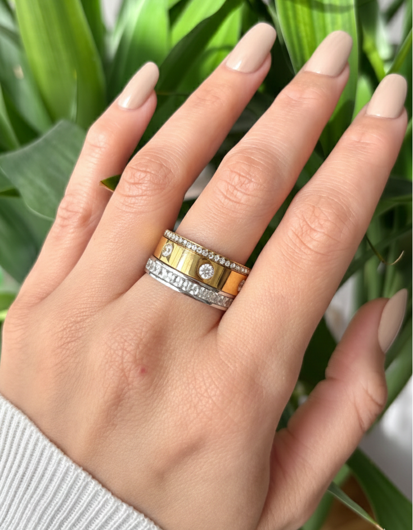 Aureva Stack Ring (Two-Tone)
