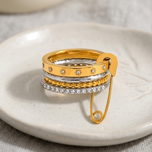 Solyn Safety Pin Ring