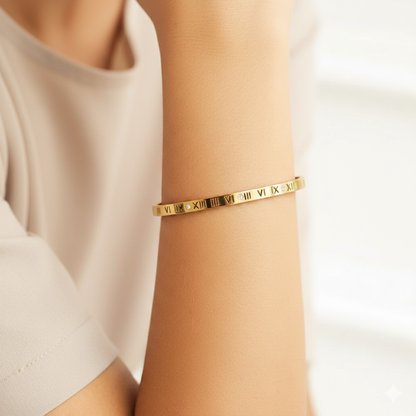 Roman Numerals Bangle