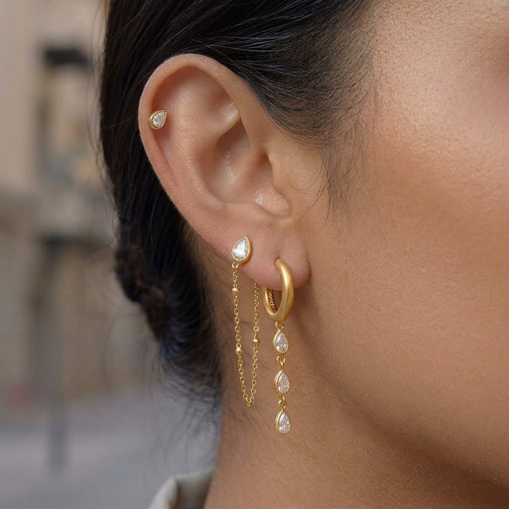 Noelle Earrings Earrings ( Set of 3 Pairs)