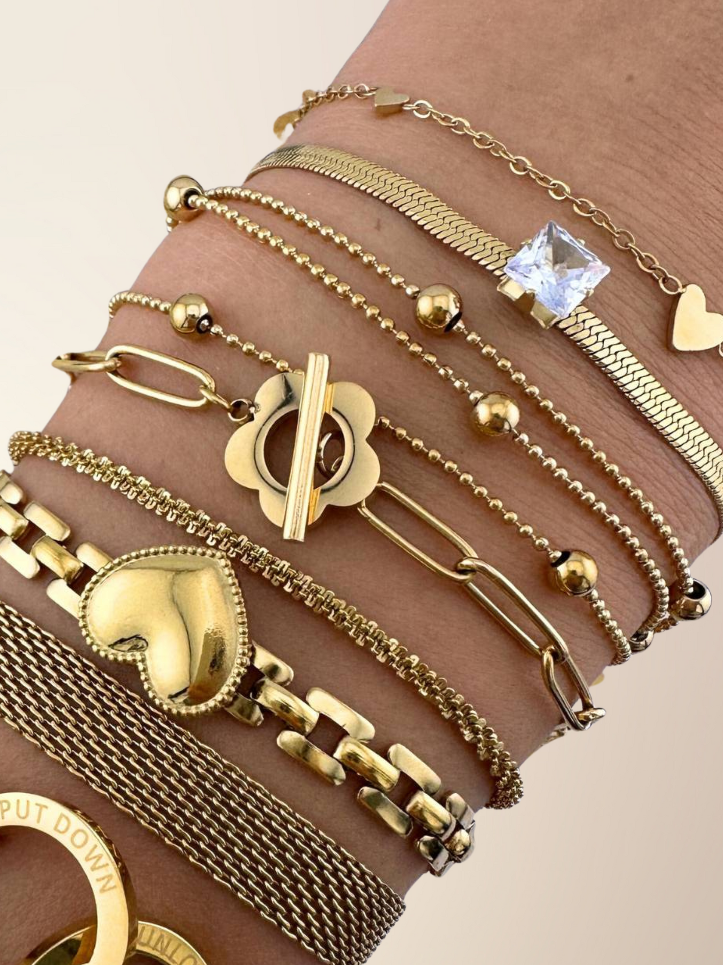 Paperclip Flower Bracelet