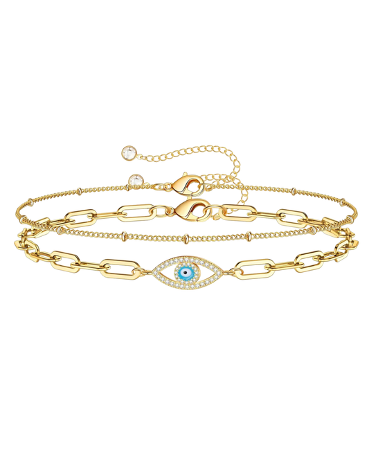 Zirconia Evil Eye Bracelet