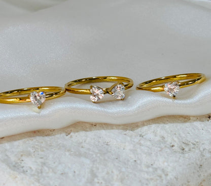 Hearts Ring Set (Set of 3)