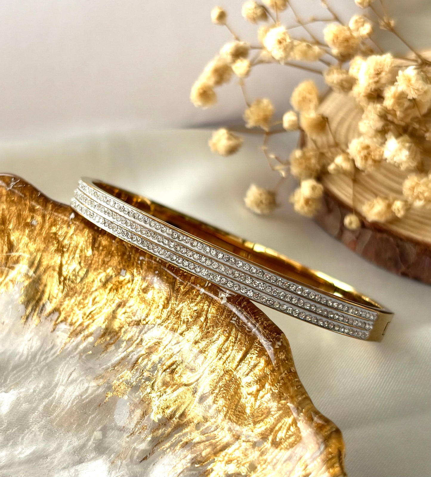 Trio Zircon Spark Bangle