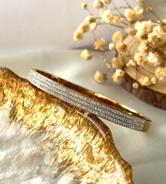 Trio Zircon Spark Bangle