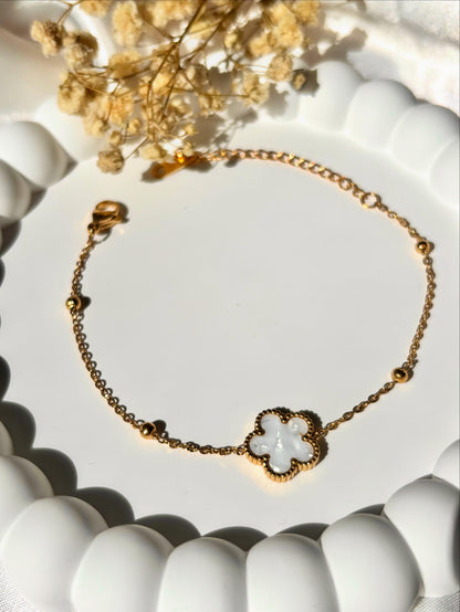 White Flower Bracelet