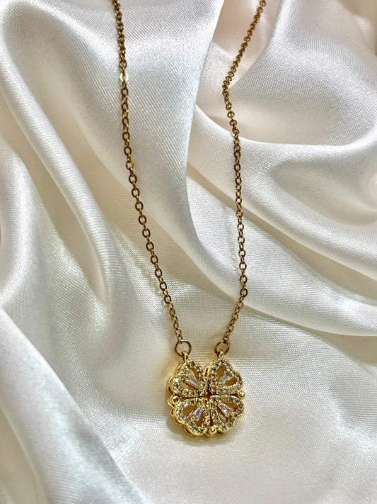 Magnetic Hearts  Necklace