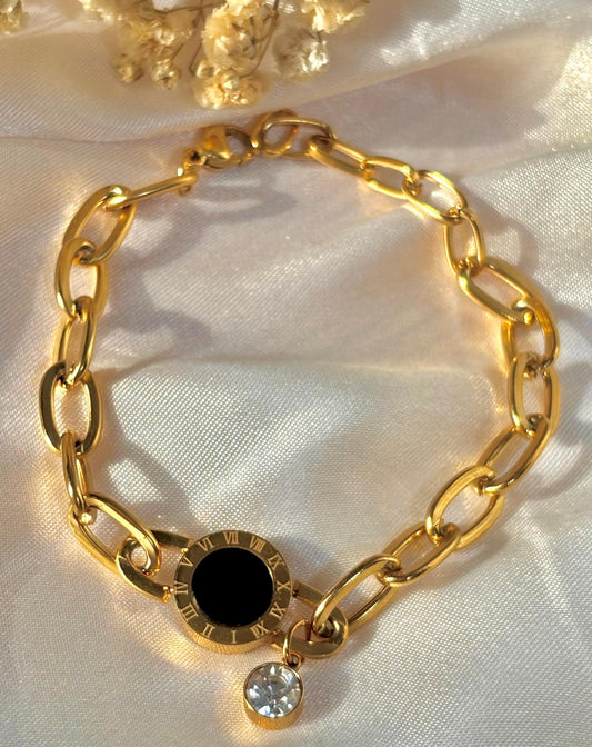 Roman Black Classic Bracelet