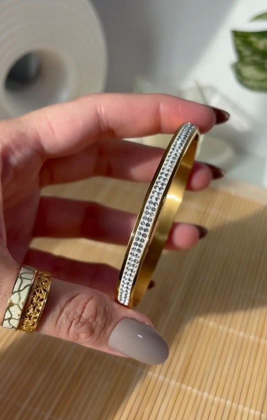 Zirconia Multi-Stud Bangle