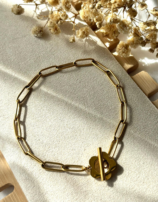 Flower Link Bracelet