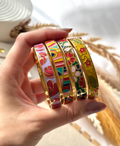 Floriva Enamel Bangle